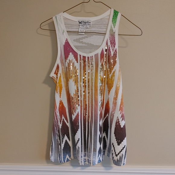 Papillon Sparkle Top sz S - Picture 1 of 4